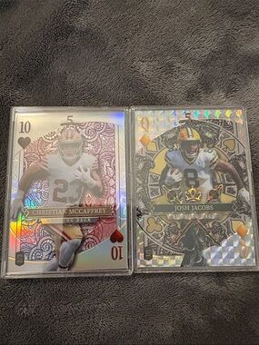 Christian McCaffrey 2/3, Josh Jacob’s 1/1 Football Cards 🔥